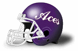 Evansville Purple Aces helmet