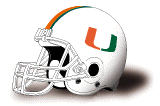 Miami Hurricanes helmet